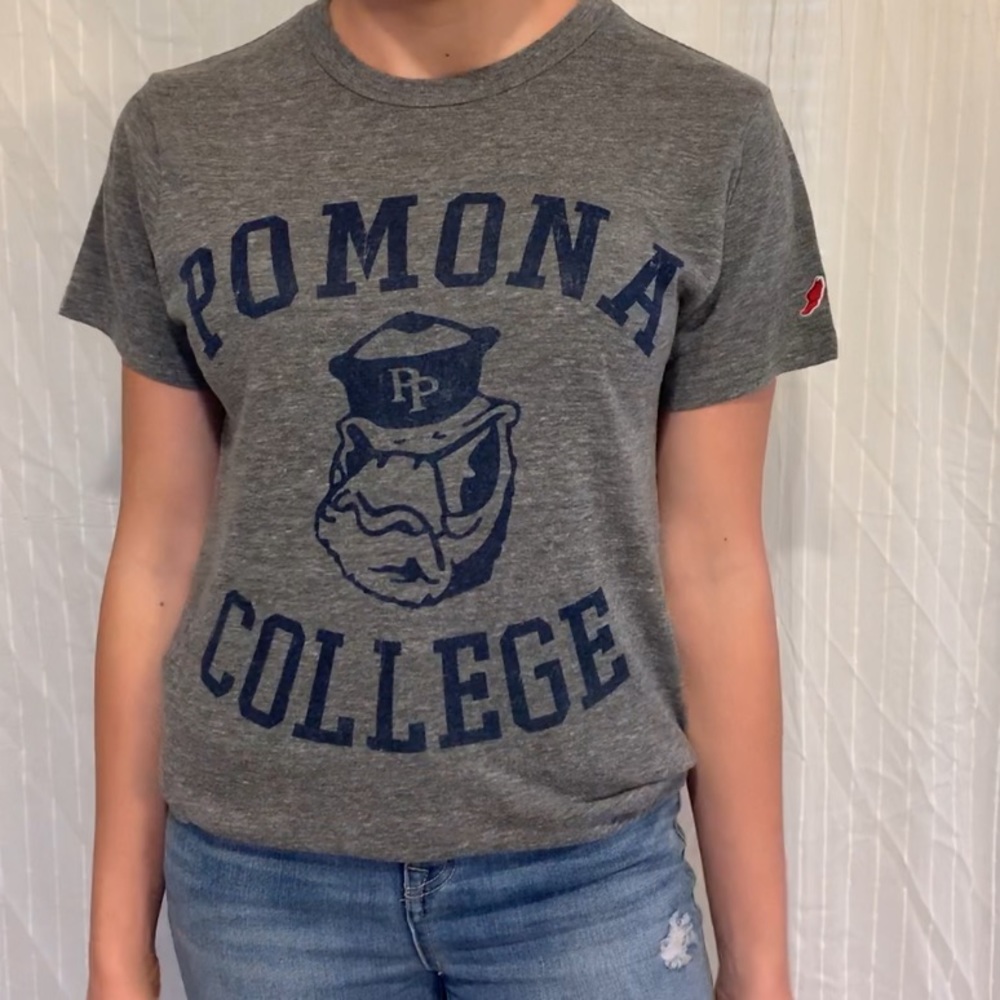 Grey Pomona College t-shirt